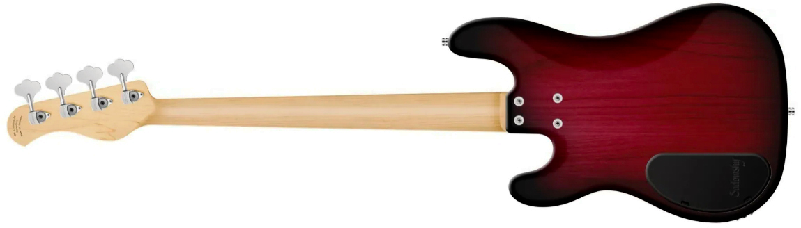 Sadowsky Hybrid Pj Bass 21 Fret Alder 4c Metroline All Active Mor - Burgundy Blackburst Transparent Satin - Solid body elektrische bas - Variation 1