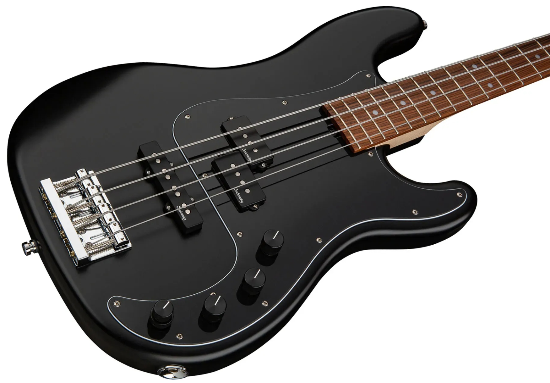 Sadowsky Hybrid Pj Bass 21 Fret Alder 4c Metroline All Active Mor - Solid Black Satin - Solid body elektrische bas - Variation 2