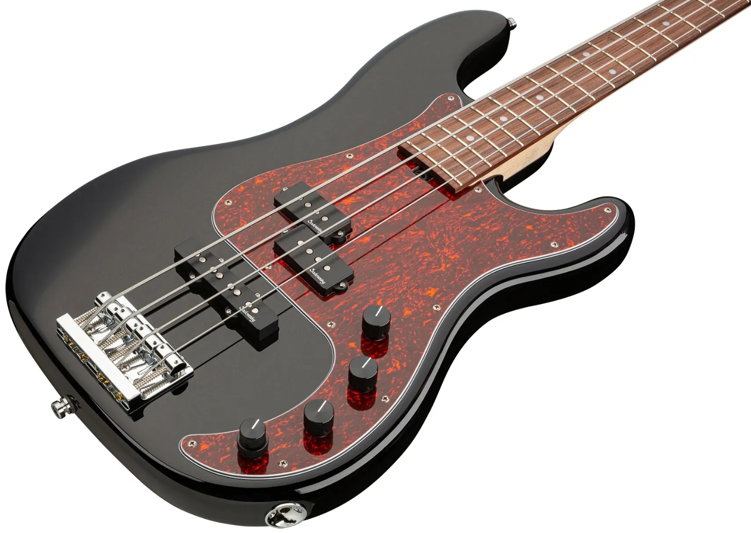 Sadowsky Hybrid Pj Bass 21 Fret Alder 4c Metroline All Active Mor - Solid Black - Solid body elektrische bas - Variation 2