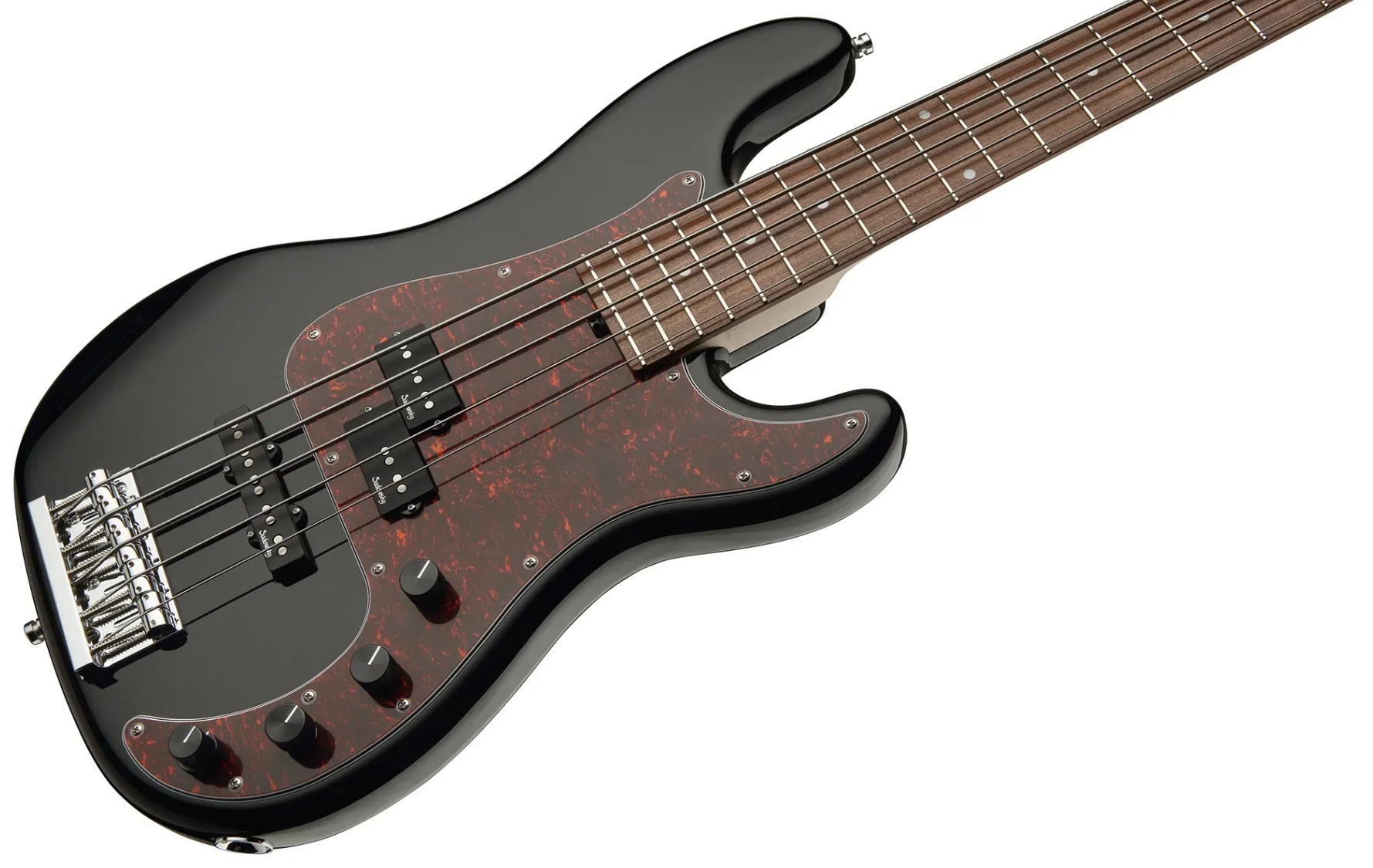 Sadowsky Hybrid Pj Bass 21 Fret Alder 5c Metroline All Active Mor - Solid Black High Polish - Solid body elektrische bas - Variation 2