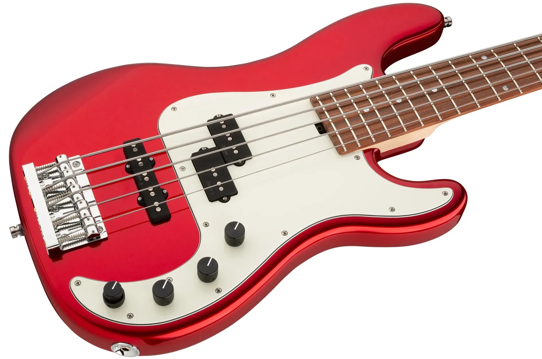 Sadowsky Hybrid Pj Bass 21 Fret Alder 5c Metroline All Active Mor - Candy Apple Red Metallic - Solid body elektrische bas - Variation 2