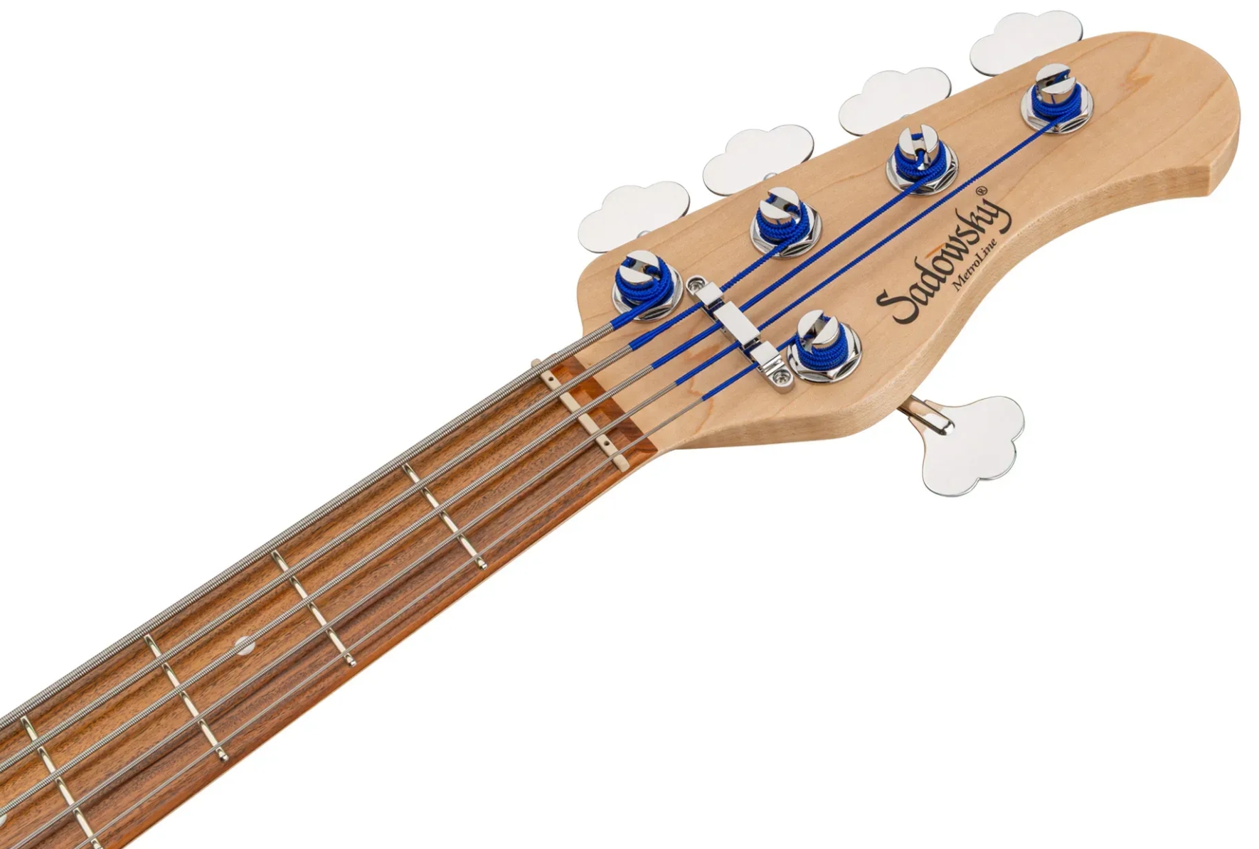 Sadowsky Hybrid Pj Bass 21 Fret Alder 5c Metroline All Active Mor - Ocean Blue Transparent Satin - Solid body elektrische bas - Variation 4
