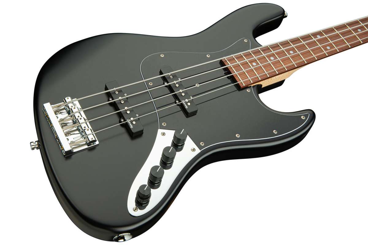 Sadowsky Vintage J/j Bass 21 Fret Alder 4c Metroline All Active Mor - Solid Black Satin - Solid body elektrische bas - Variation 2