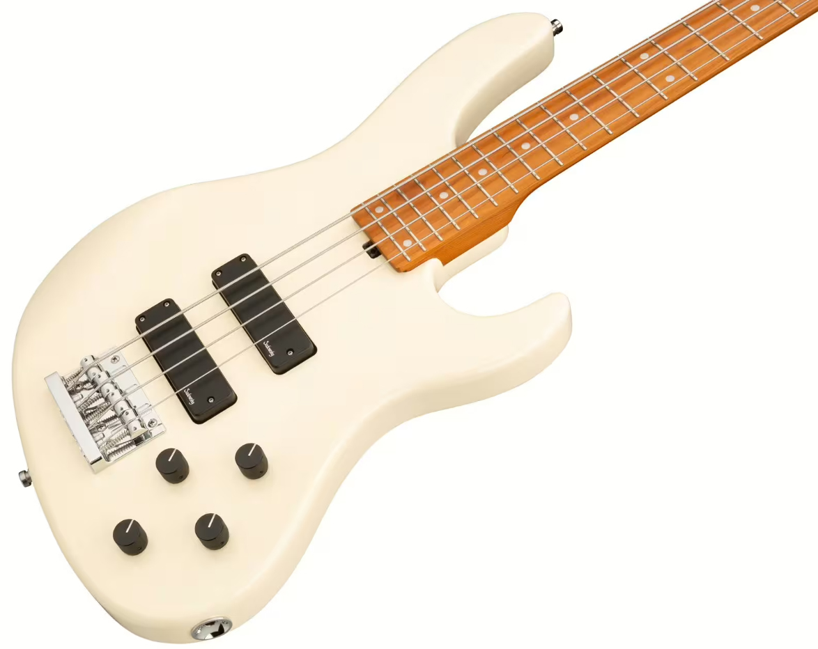 Sadowsky Modern Bass 24-fret 4c Metroexpress Active Mn - Solid Olympic White - Solid body elektrische bas - Variation 2