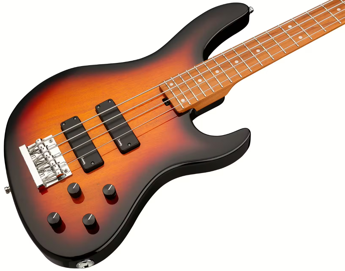 Sadowsky Modern Bass 24-fret 4c Metroexpress Active Mn - Tobacco Sunburst Transparent - Solid body elektrische bas - Variation 2
