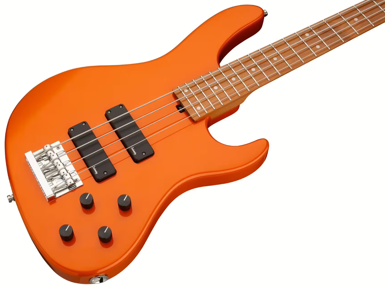 Sadowsky Modern Bass 24-fret 4c Metroexpress Active Mn - Solid Candy Apple Orange Metallic - Solid body elektrische bas - Variation 2
