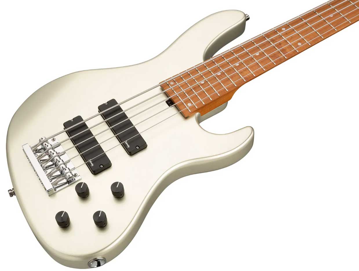 Sadowsky Modern Bass 24-fret 5c Metroexpress Active Mn - Solid Champagne Metallic - Solid body elektrische bas - Variation 2