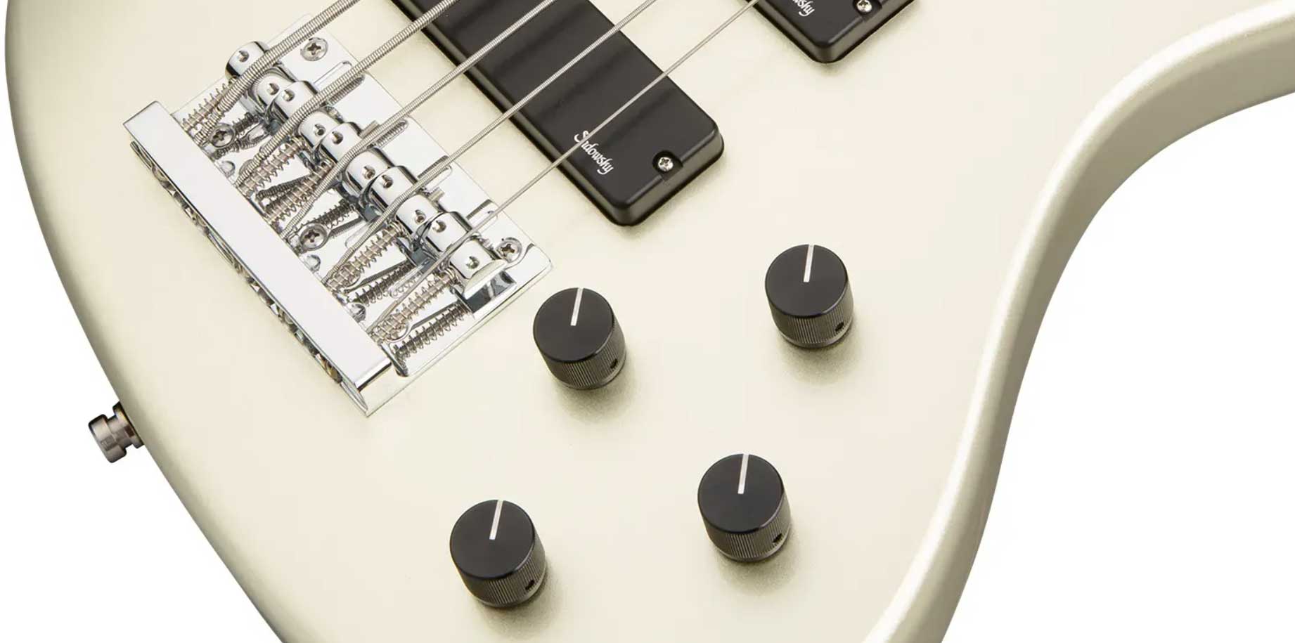 Sadowsky Modern Bass 24-fret 5c Metroexpress Active Mn - Solid Champagne Metallic - Solid body elektrische bas - Variation 3