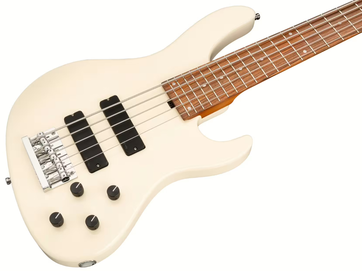 Sadowsky Modern Bass 24-fret 5c Metroexpress Active Mor - Solid Olympic White - Solid body elektrische bas - Variation 2