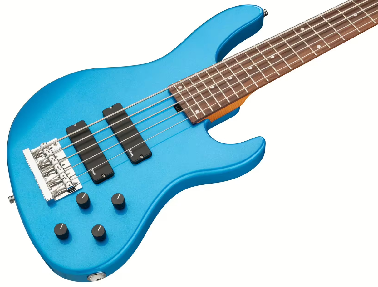 Sadowsky Modern Bass 24-fret 5c Metroexpress Active Mor - Solid Ocean Blue Metallic - Solid body elektrische bas - Variation 2