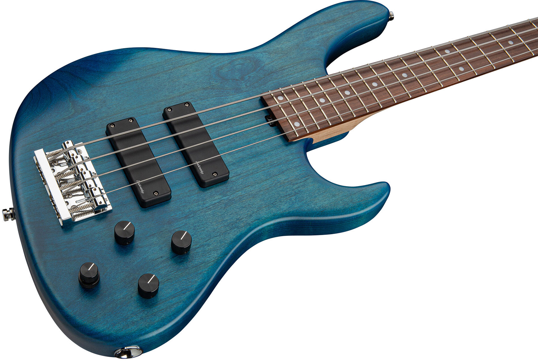 Sadowsky Modern Bass 24 Fret Alder 4c Metroline All Active Mor - Blue Transparent Satin - Solid body elektrische bas - Variation 2