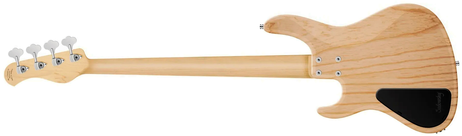 Sadowsky Modern Bass 24 Fret Ash 4c Metroline All Active Mn - Natural Transparent Satin - Solid body elektrische bas - Variation 1