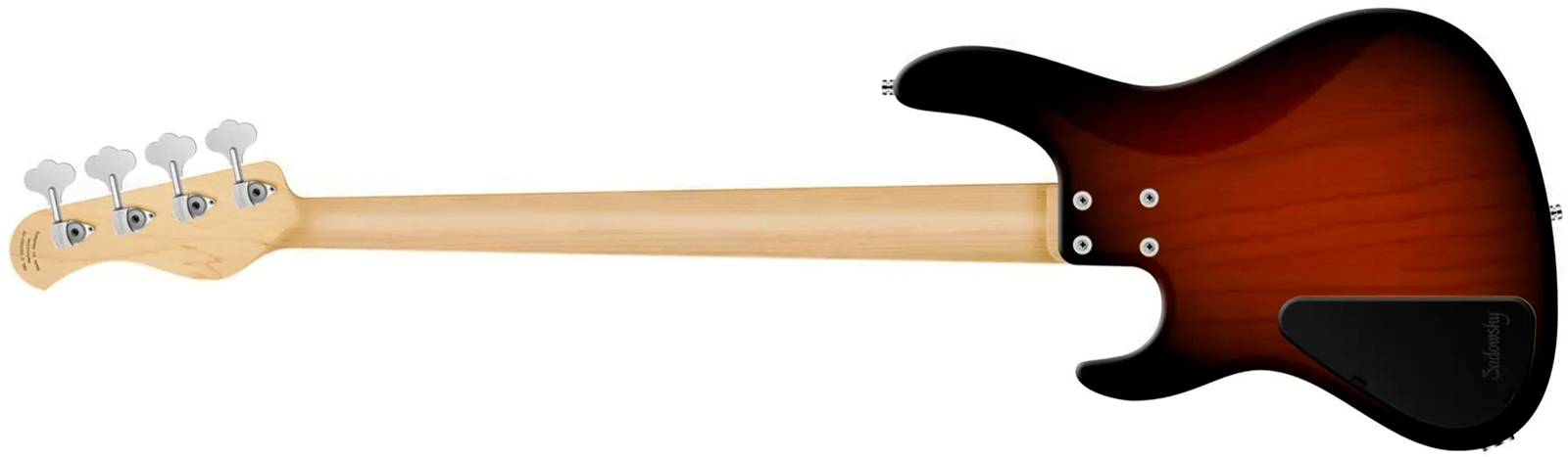 Sadowsky Modern Bass 24 Fret Ash 4c Metroline All Active Mn - Almond Sunburst Transparent Satin - Solid body elektrische bas - Variation 1