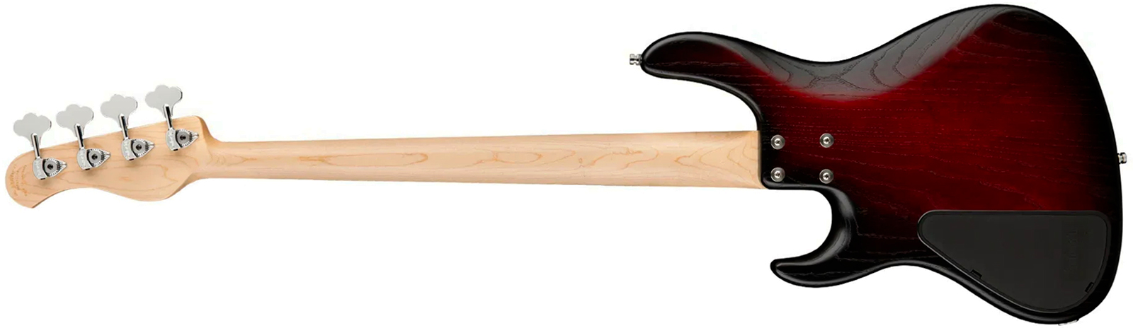 Sadowsky Modern Bass 24 Fret Ash 4c Metroline All Active Mn - Burgundy Blackburst Transparent Satin - Solid body elektrische bas - Variation 1