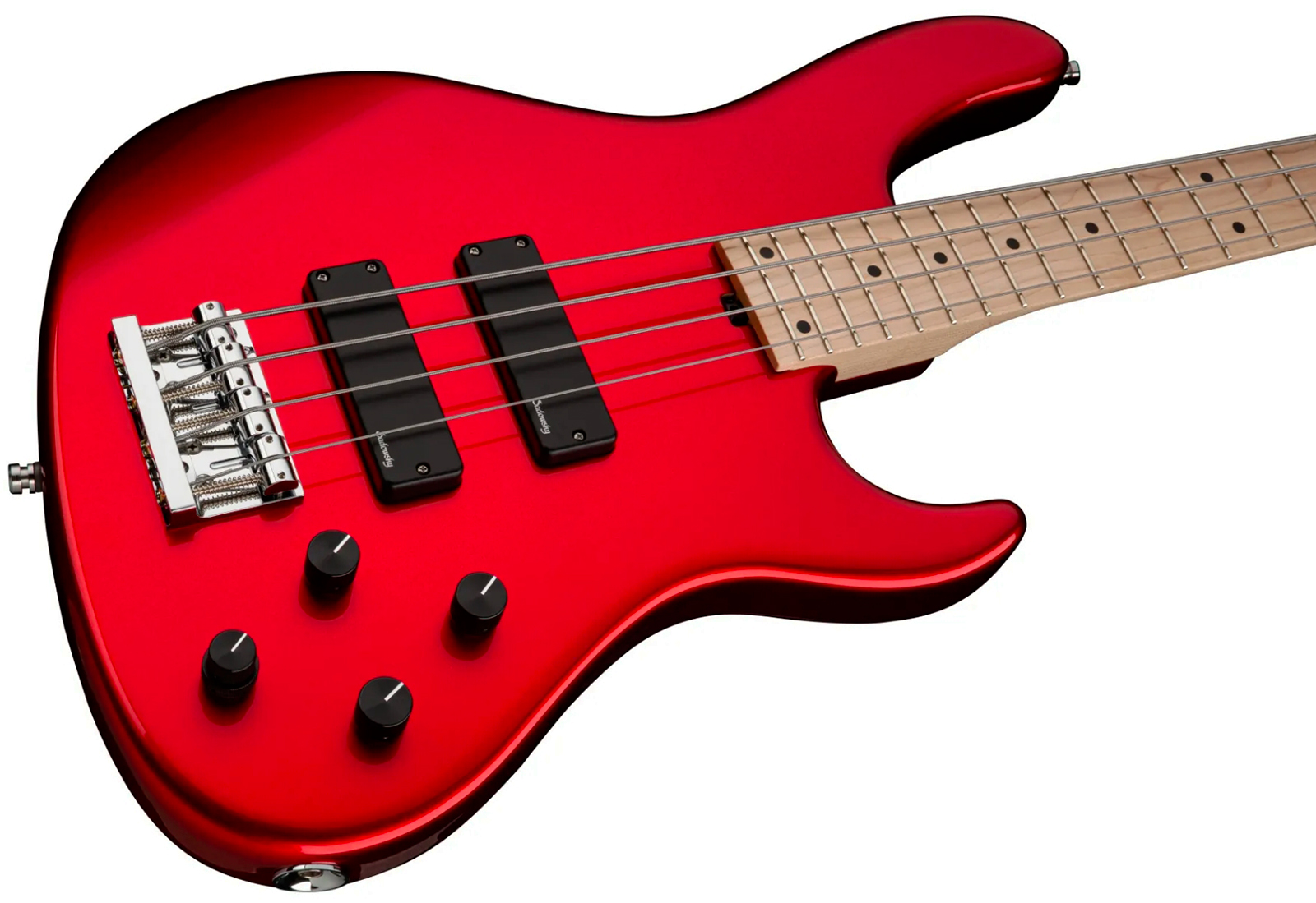Sadowsky Modern Bass 24 Fret Ash 4c Metroline All Active Mn - Solid Candy Apple Red Metallic - Solid body elektrische bas - Variation 2