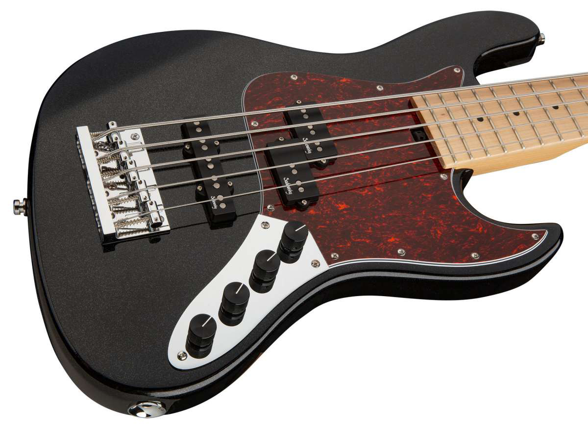 Sadowsky Hybrid P/j Bass 21 Fret 5c Metroexpress Mn - Solid Black - Solid body elektrische bas - Variation 2