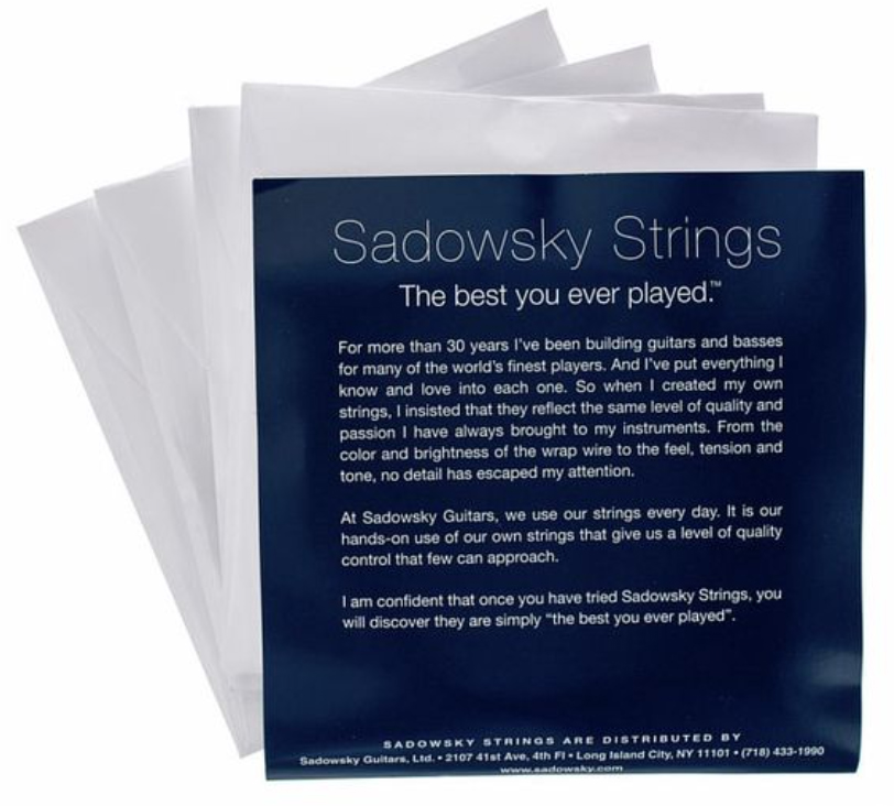 Sadowsky Sbs 45 Blue Label Stainless Steel Electric Bass 45-105 - Elektrische bassnaren - Variation 1