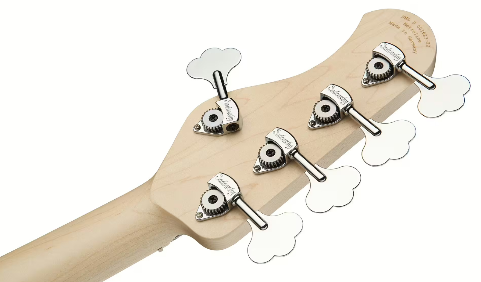 Sadowsky Single Cut Bass 24f Ash 5c Metroline All Active Mn - Natural Trans. Satin - Solid body elektrische bas - Variation 6