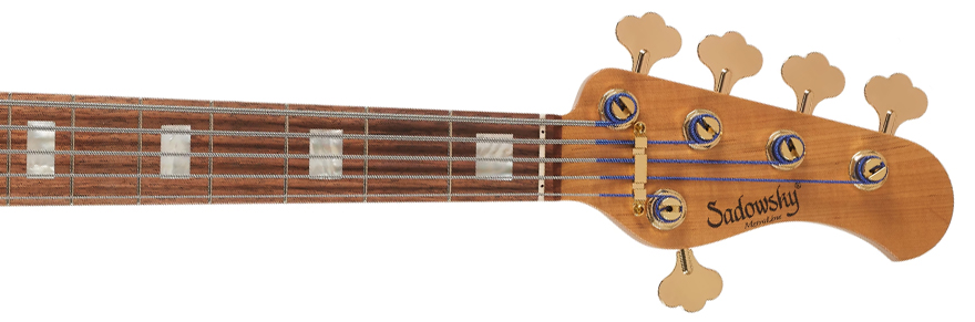 Sadowsky Standard Jj Bass 21 Fret 5c Metroline Ltd All Active Rw - Majestic Red Transparent Satin - Solid body elektrische bas - Variation 3