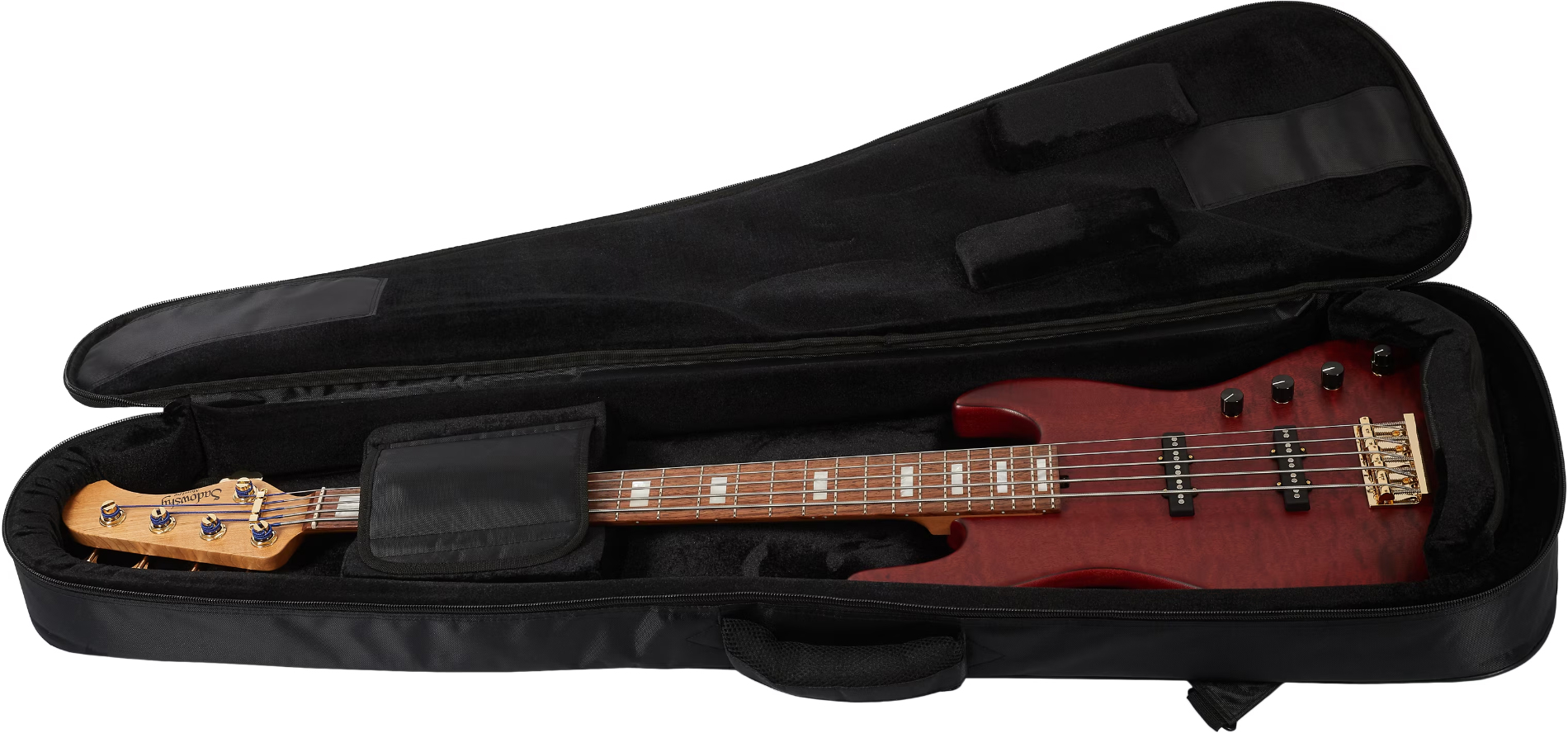 Sadowsky Standard Jj Bass 21 Fret 5c Metroline Ltd All Active Rw - Majestic Red Transparent Satin - Solid body elektrische bas - Variation 5