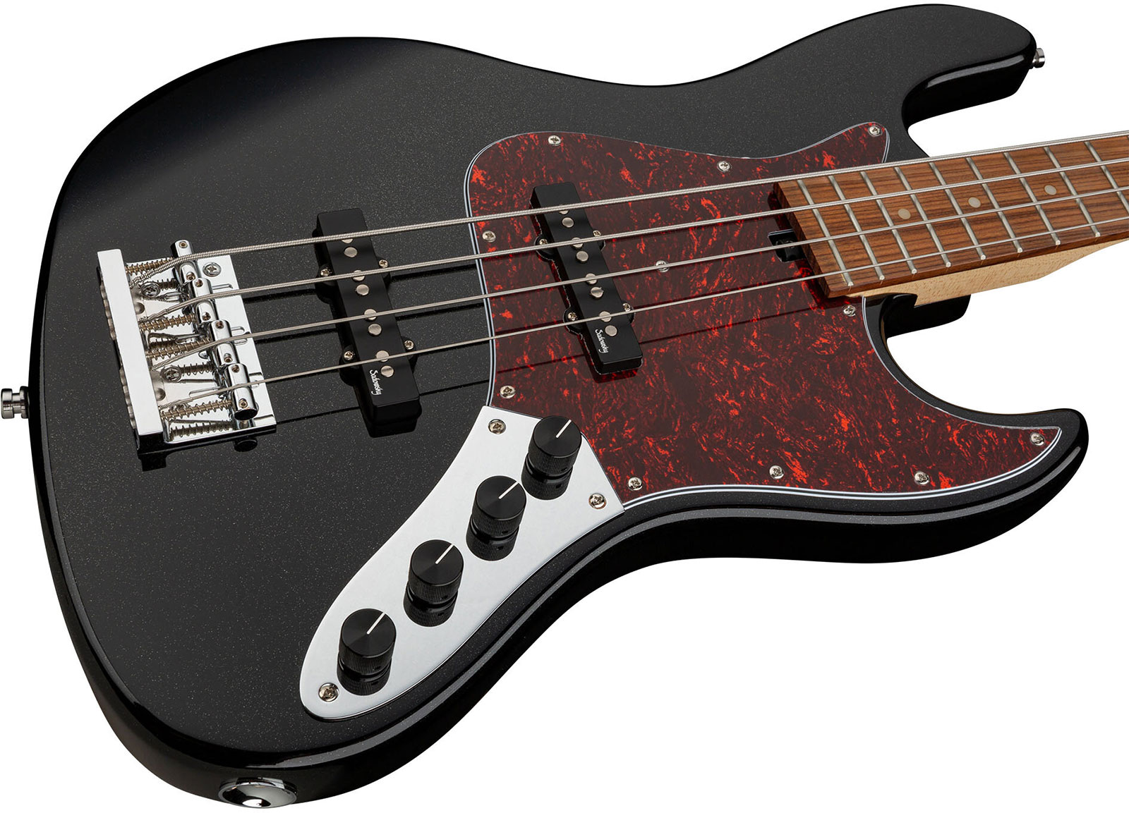 Sadowsky Vintage J/j Bass 21 Fret 4c Metroexpress Mor - Solid Black - Solid body elektrische bas - Variation 2