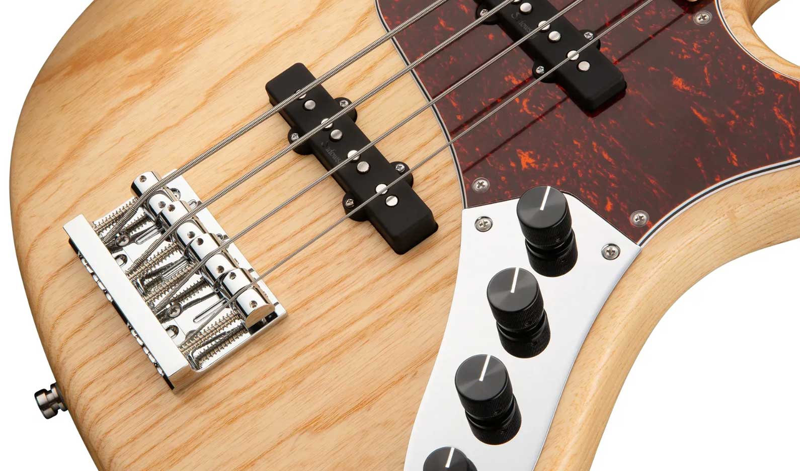 Sadowsky Vintage J/j Bass 24 Fret Ash 4c Metroline All Active Mn - Natural Satin - Solid body elektrische bas - Variation 3