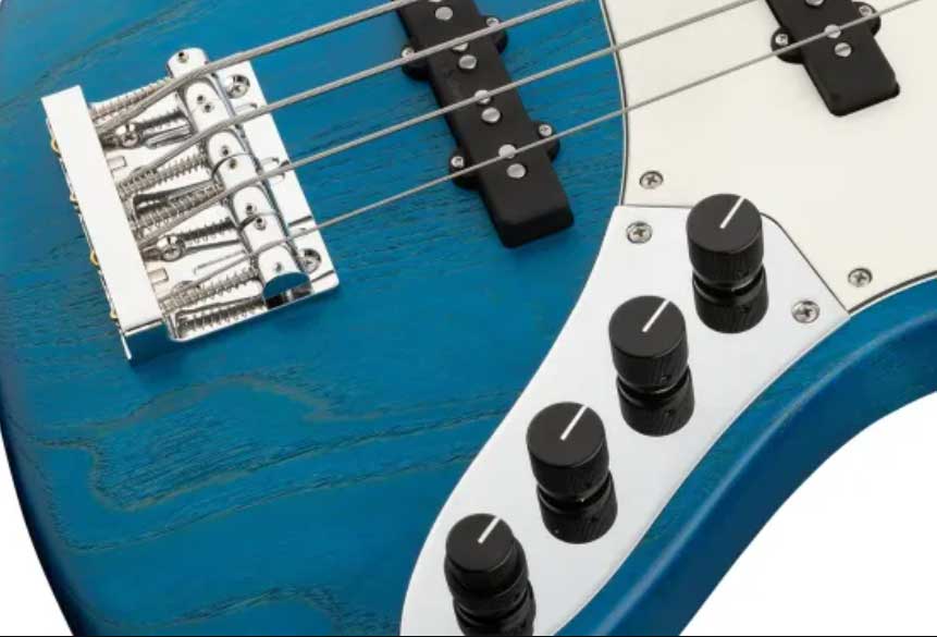 Sadowsky Vintage J/j Bass 24 Fret Ash 4c Metroline All Active Mn - Ocean Blue Trans. Satin - Solid body elektrische bas - Variation 3