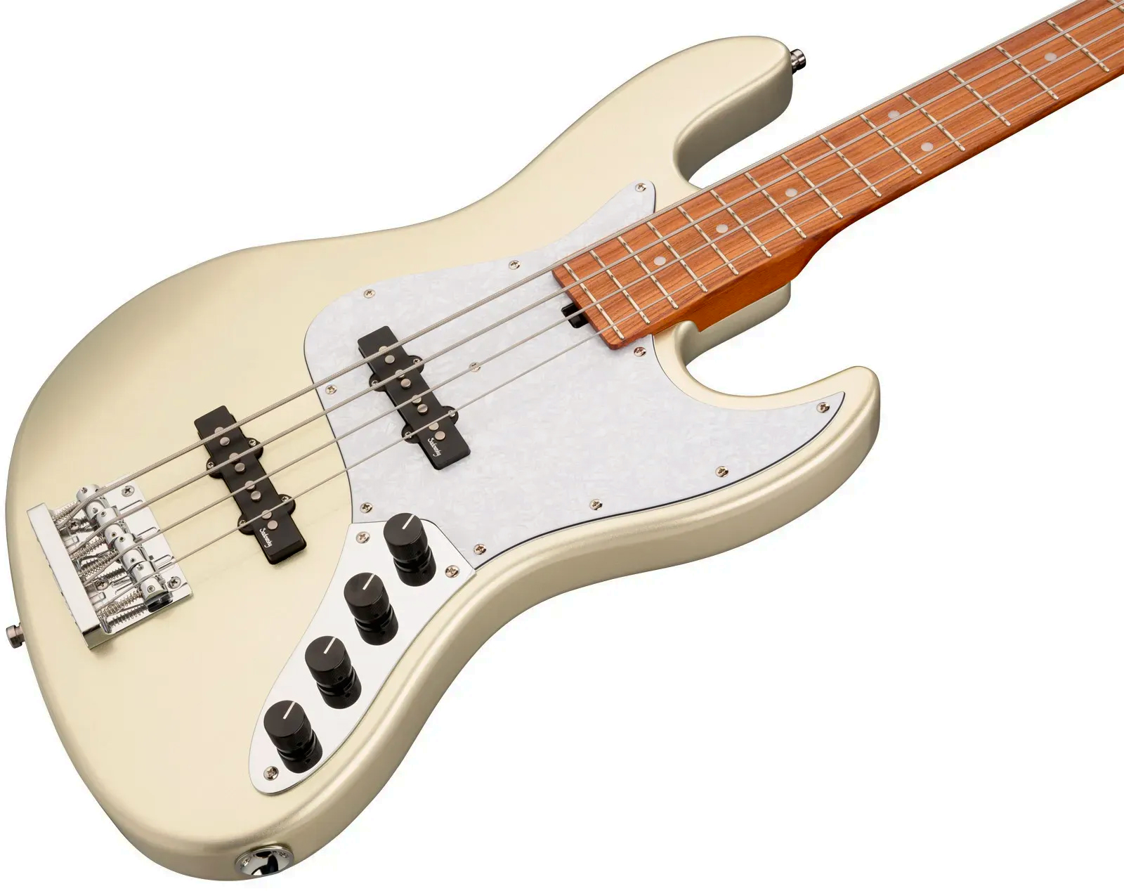 Sadowsky Vintage Jj Bass 21 Fret 4c Metroexpress V2 Pf - Champagne Metallic - Solid body elektrische bas - Variation 2