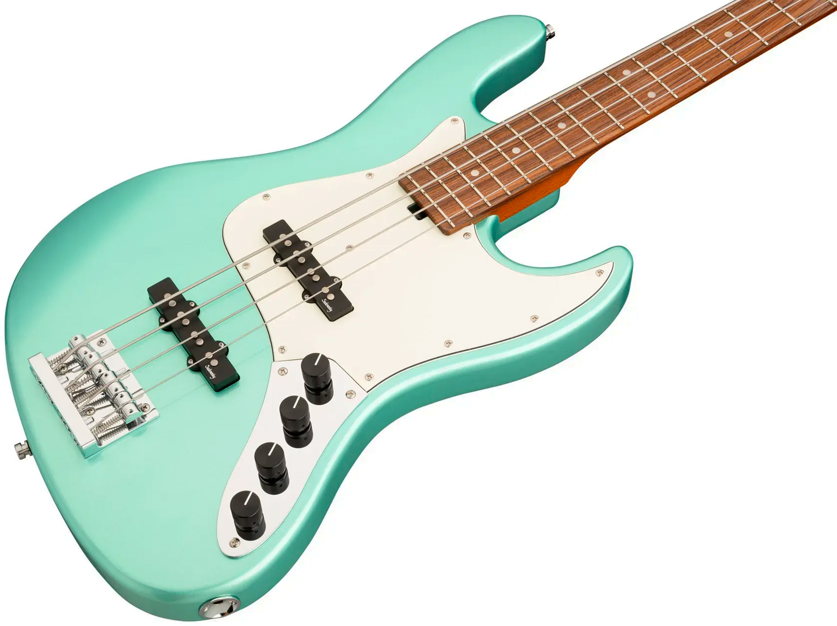 Sadowsky Vintage Jj Bass 21 Fret 4c Metroexpress V2 Pf - Sage Green Metallic - Solid body elektrische bas - Variation 7