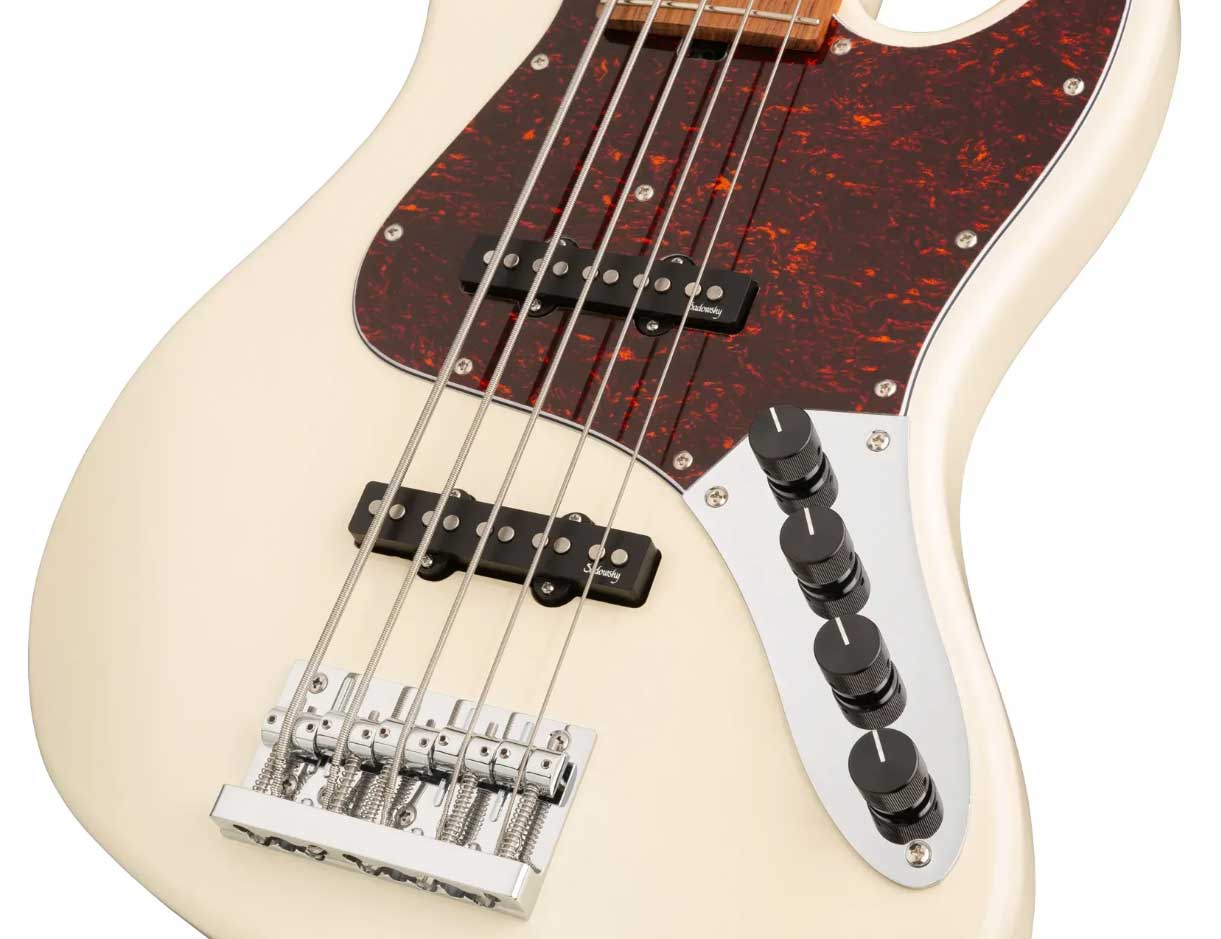 Sadowsky Vintage Jj Bass 21-fret 5c Metroexpress Mor - Olympic White - Solid body elektrische bas - Variation 3