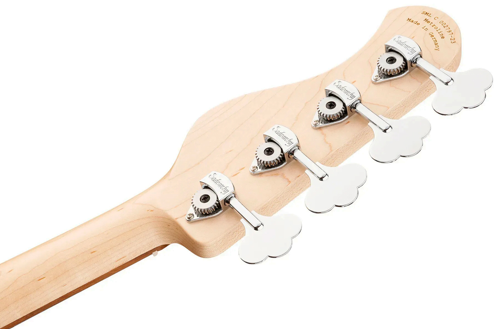 Sadowsky Vintage Jj Bass 21 Fret Alder 4c Metroline All Active Mor - Ice Blue Metallic Satin - Solid body elektrische bas - Variation 5