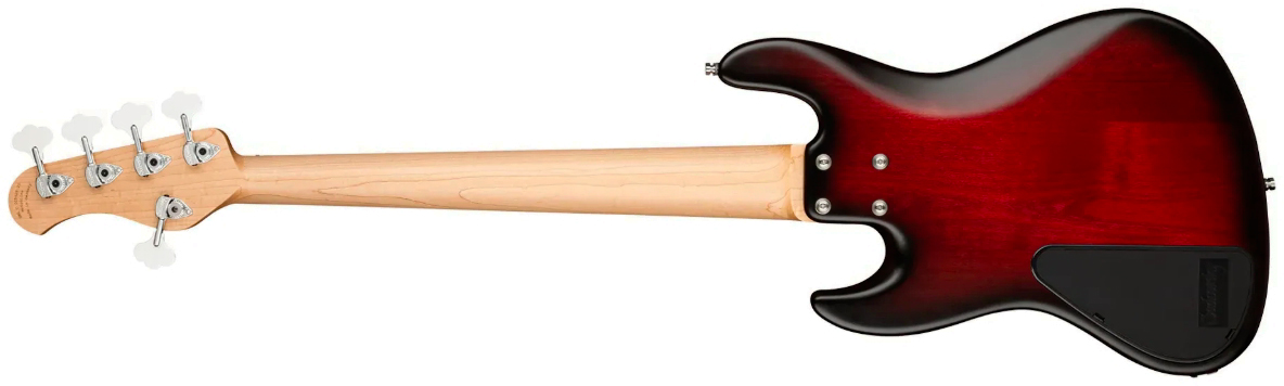 Sadowsky Vintage Jj Bass 21 Fret Alder 5c Metroline All Active Mor - Burgundy Blackburst Transparent Satin - Solid body elektrische bas - Variation 1