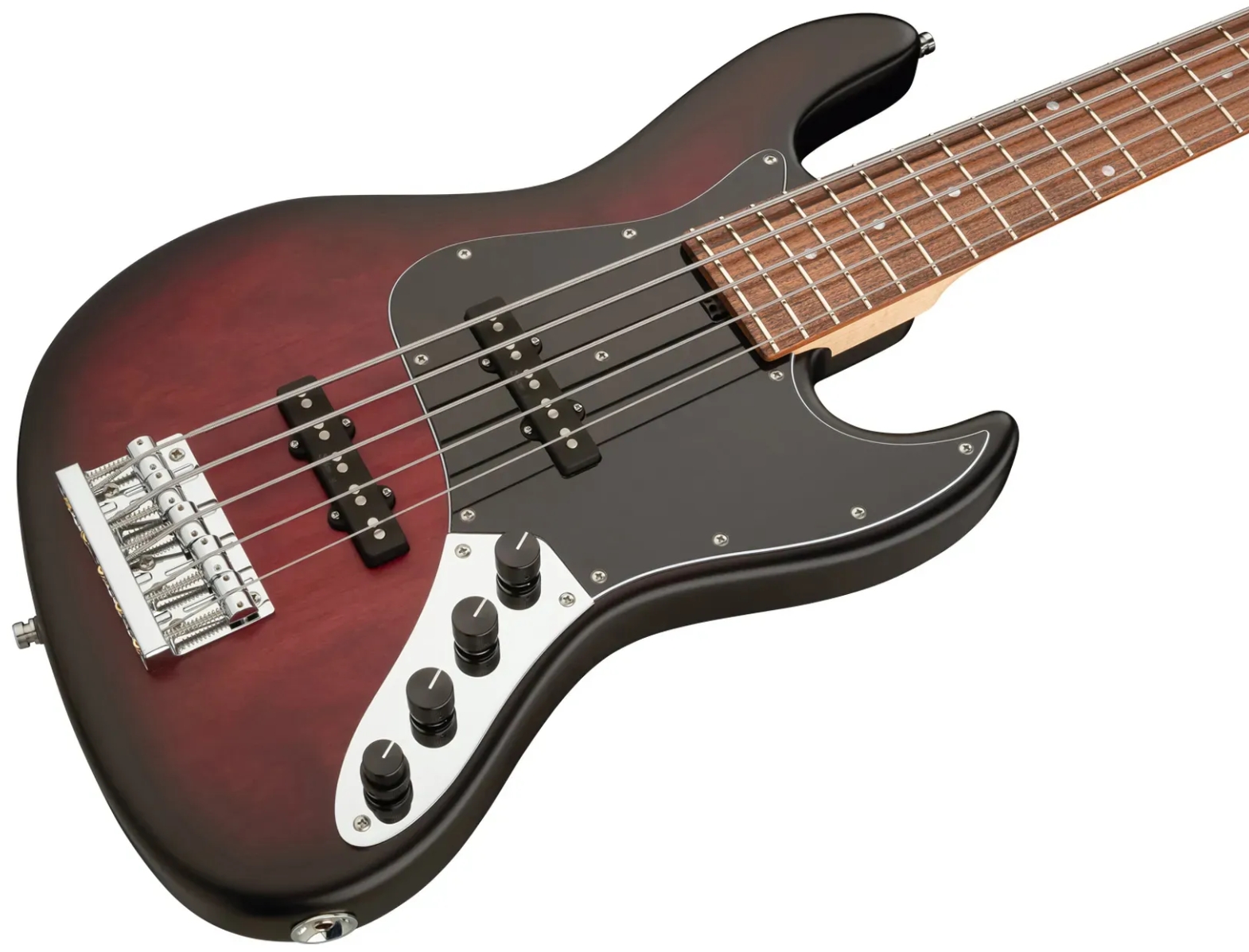 Sadowsky Vintage Jj Bass 21 Fret Alder 5c Metroline All Active Mor - Burgundy Blackburst Transparent Satin - Solid body elektrische bas - Variation 3