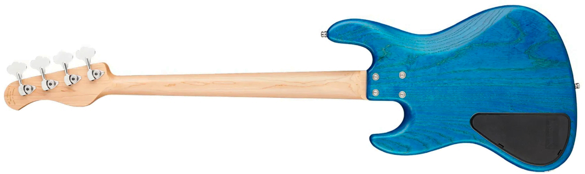Sadowsky Vintage Jj Bass 21 Fret Ash 4c Metroline All Active Mn - Ocean Blue Transparent Satin - Solid body elektrische bas - Variation 1