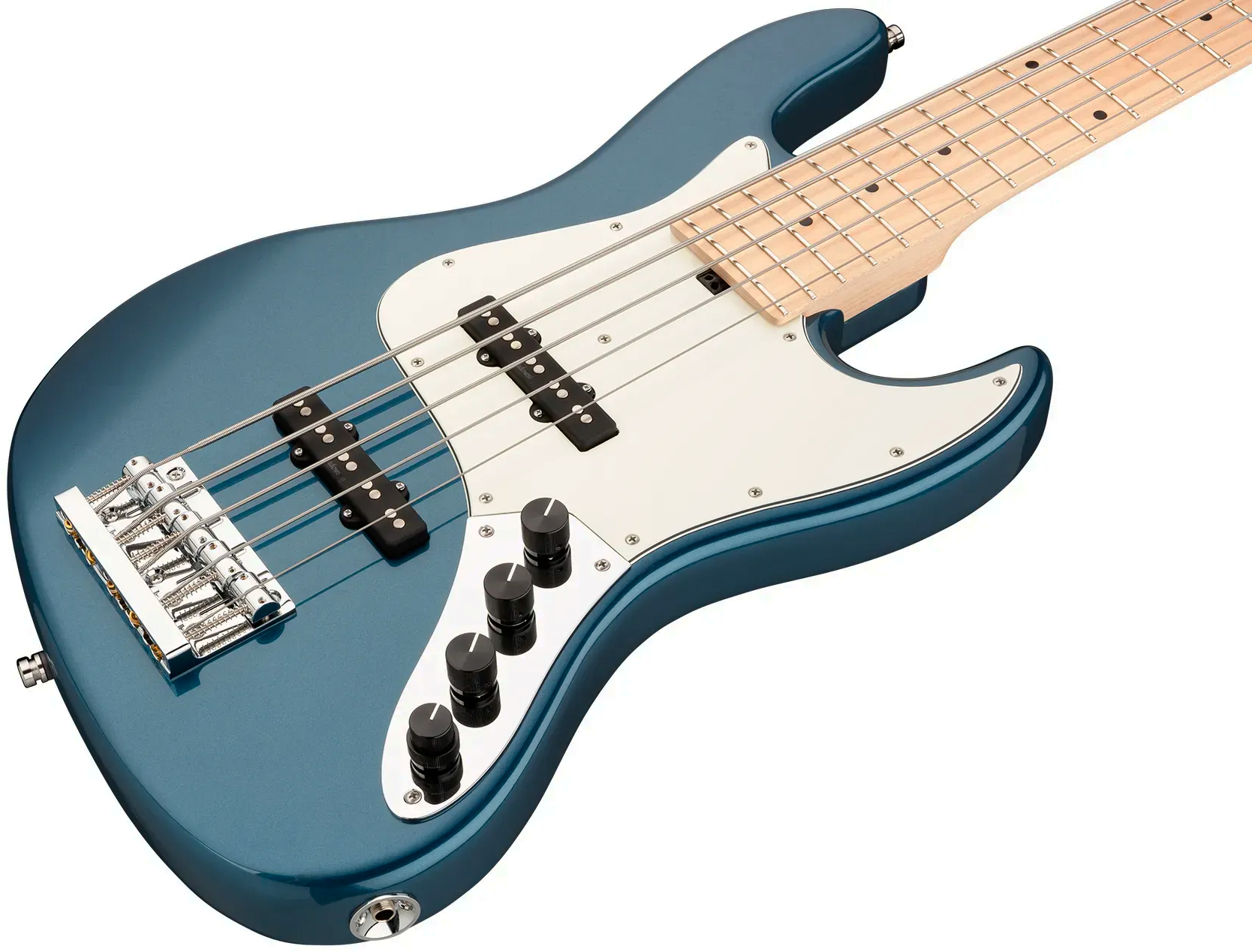 Sadowsky Vintage Jj Bass 21 Fret Ash 5c Metroline All Active Mn - Dark Lake Placid Blue Metallic - Solid body elektrische bas - Variation 2