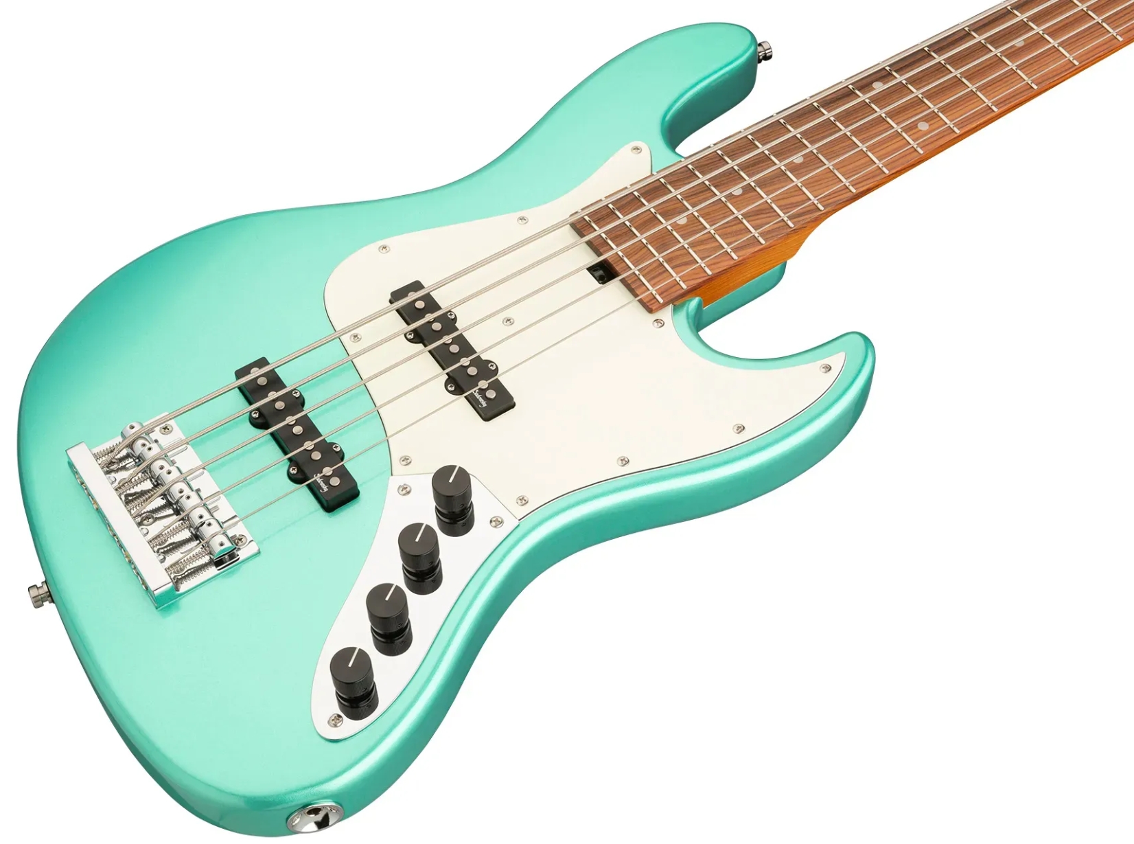 Sadowsky Vintage Jj Bass 21f 5c Metroexpress Mor - Sage Green Metallic - Solid body elektrische bas - Variation 2