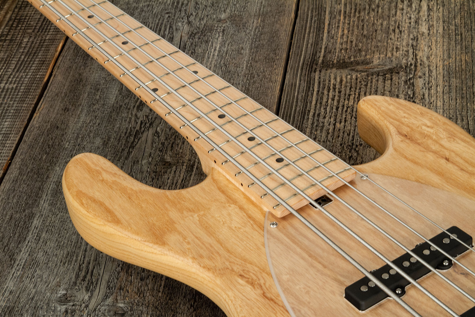 Sadowsky Vintage M/j Bass 21f Ash 5c Metroline All Active Mn - Natural Satin - Solid body elektrische bas - Variation 3