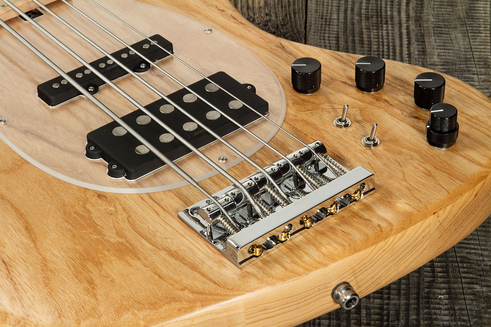 Sadowsky Vintage M/j Bass 21f Ash 5c Metroline All Active Mn - Natural Satin - Solid body elektrische bas - Variation 4