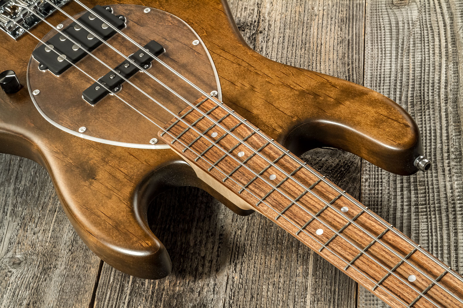 Sadowsky Vintage Mj Bass 21 Fret Alder 4c Metroline All Active Mor - Antique Tobacco Satin - Solid body elektrische bas - Variation 10