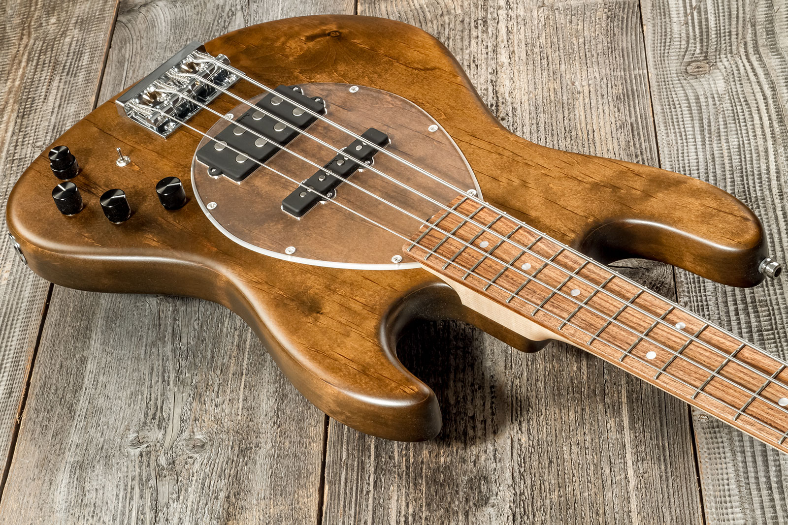 Sadowsky Vintage Mj Bass 21 Fret Alder 4c Metroline All Active Mor - Antique Tobacco Satin - Solid body elektrische bas - Variation 8