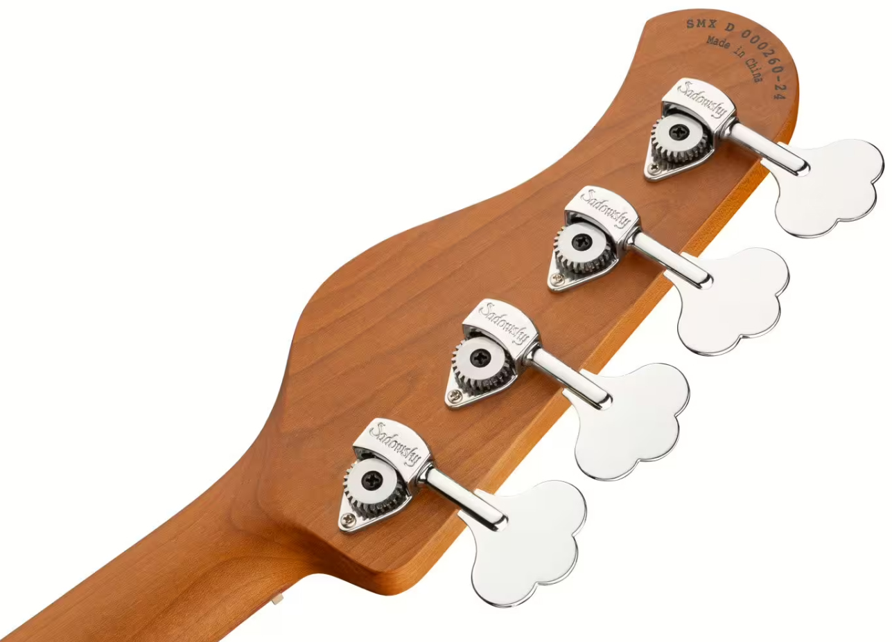 Sadowsky Vintage Mj Bass 21-fret Metroexpress Mor - Tobacco Sunburst Transparent - Solid body elektrische bas - Variation 4