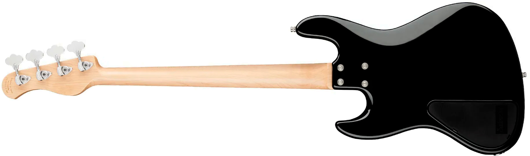 Sadowsky Vintage Mj Bass 21f Alder 4c Metroline All Active Mor - Solid Black - Solid body elektrische bas - Variation 1