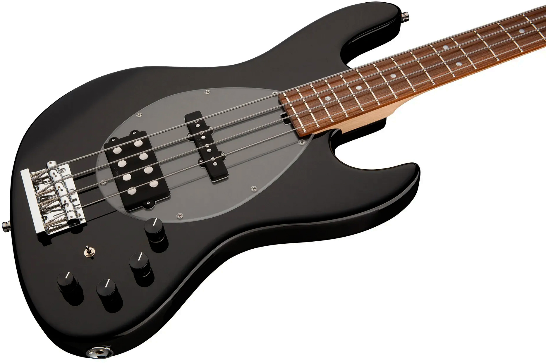 Sadowsky Vintage Mj Bass 21f Alder 4c Metroline All Active Mor - Solid Black - Solid body elektrische bas - Variation 2