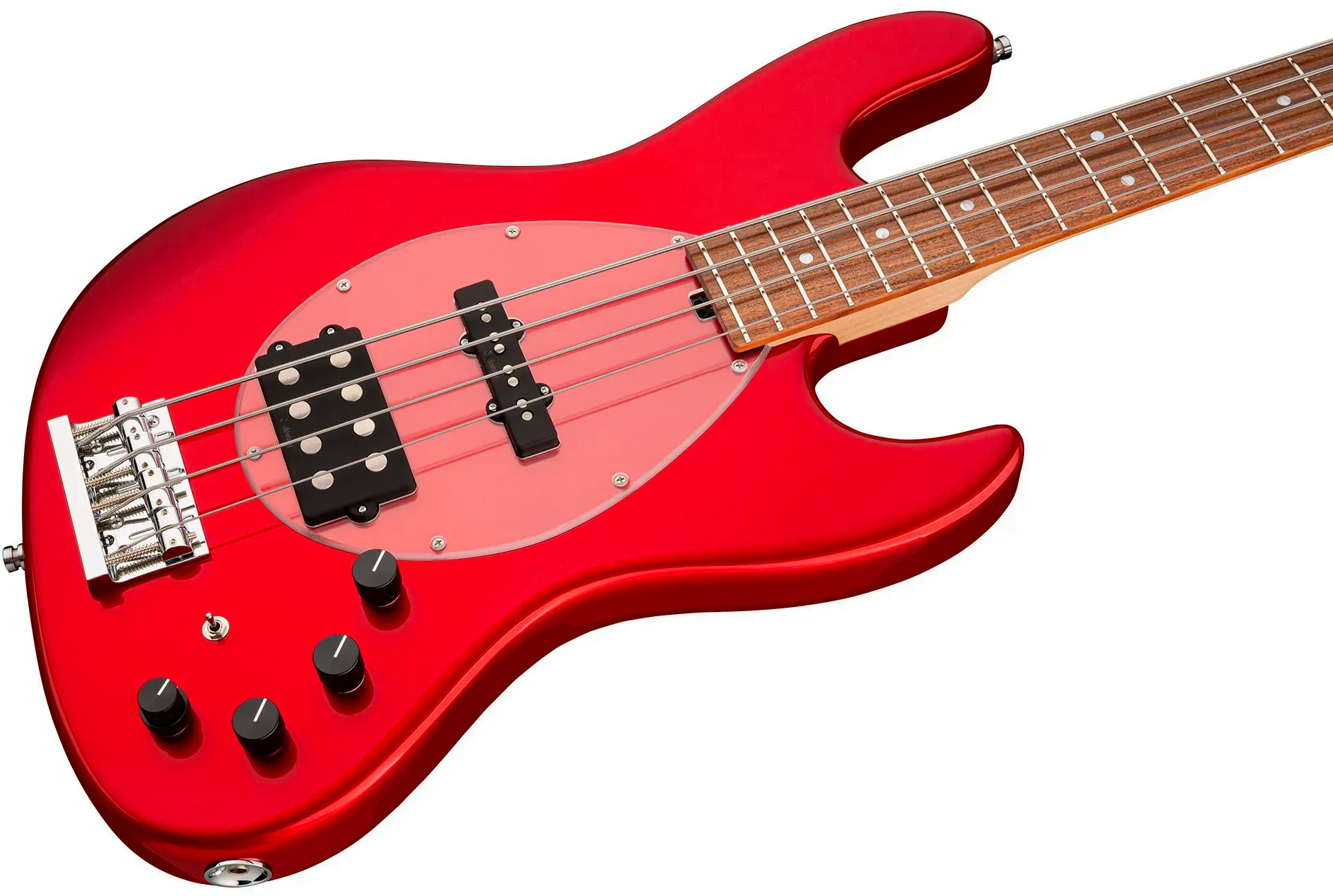 Sadowsky Vintage Mj Bass 21f Alder 4c Metroline All Active Mor - Candy Apple Red Metallic - Solid body elektrische bas - Variation 2