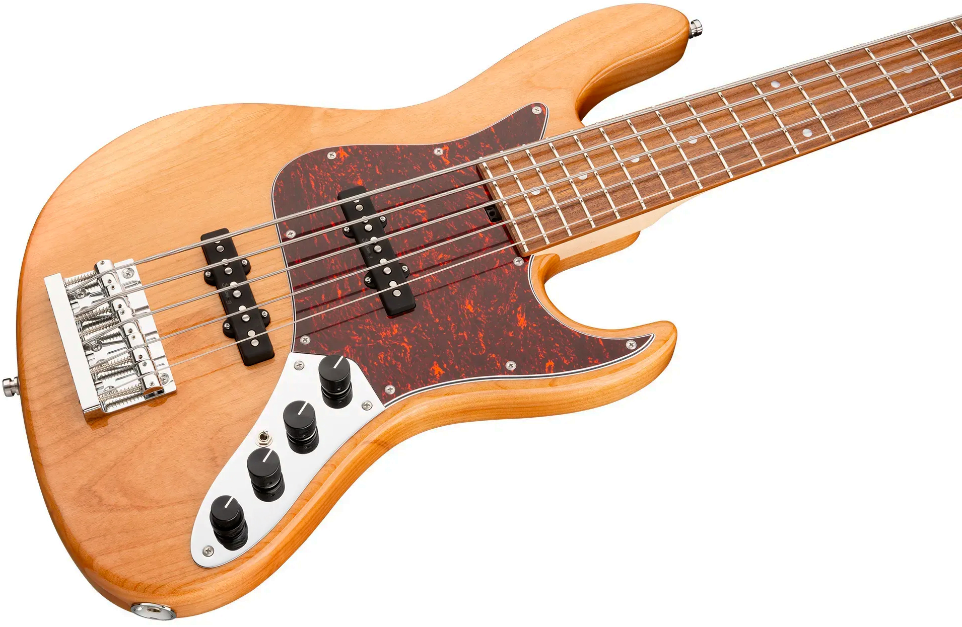 Sadowsky Will Lee 22-fret Alder 5c Metroline Signature All Active Mor - Natural Transparent - Solid body elektrische bas - Variation 2