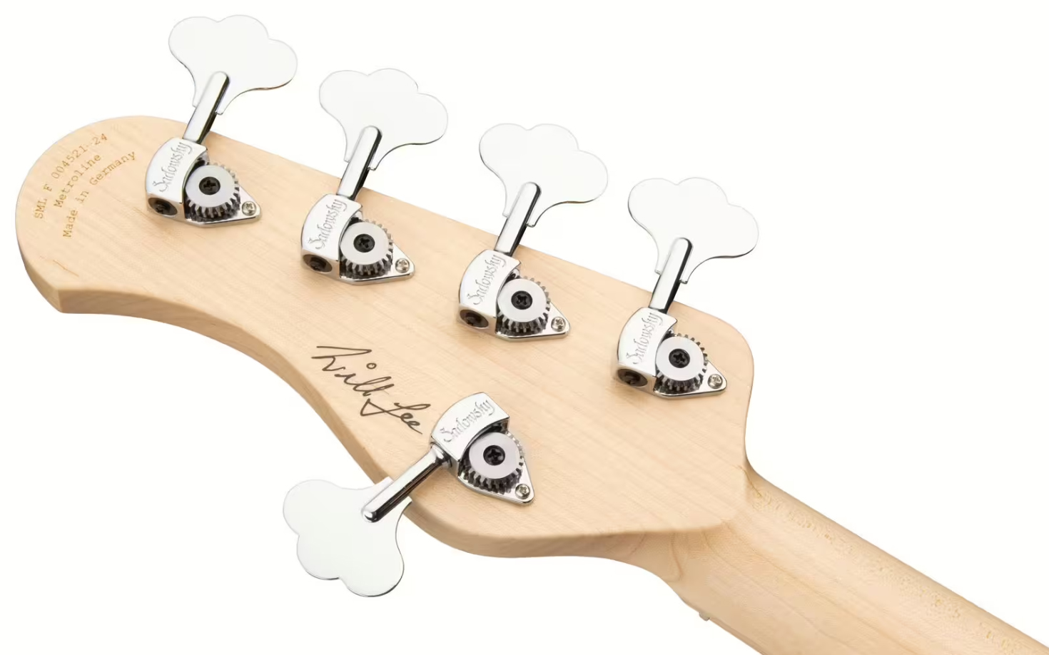 Sadowsky Will Lee 22-fret Ash 5c Metroline Signature All Active Mn - Solid Olympic White - Solid body elektrische bas - Variation 4