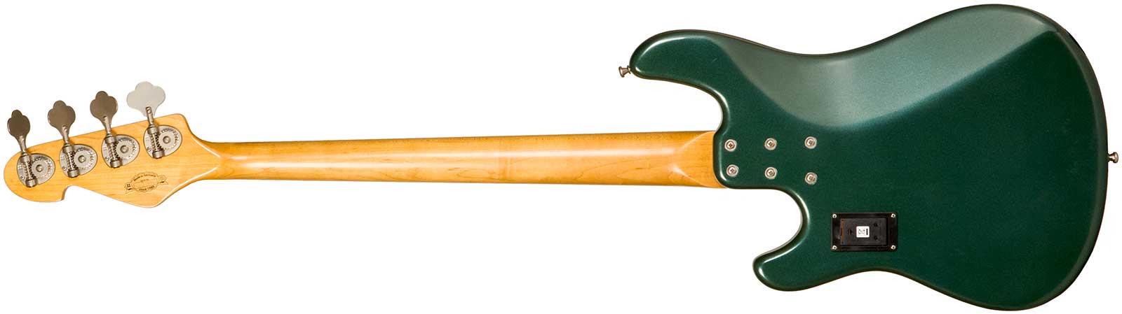 Sandberg California Ii Vs4 35th Anniversary Active Mn - Soft Aged British Racing Green - Solid body elektrische bas - Variation 1