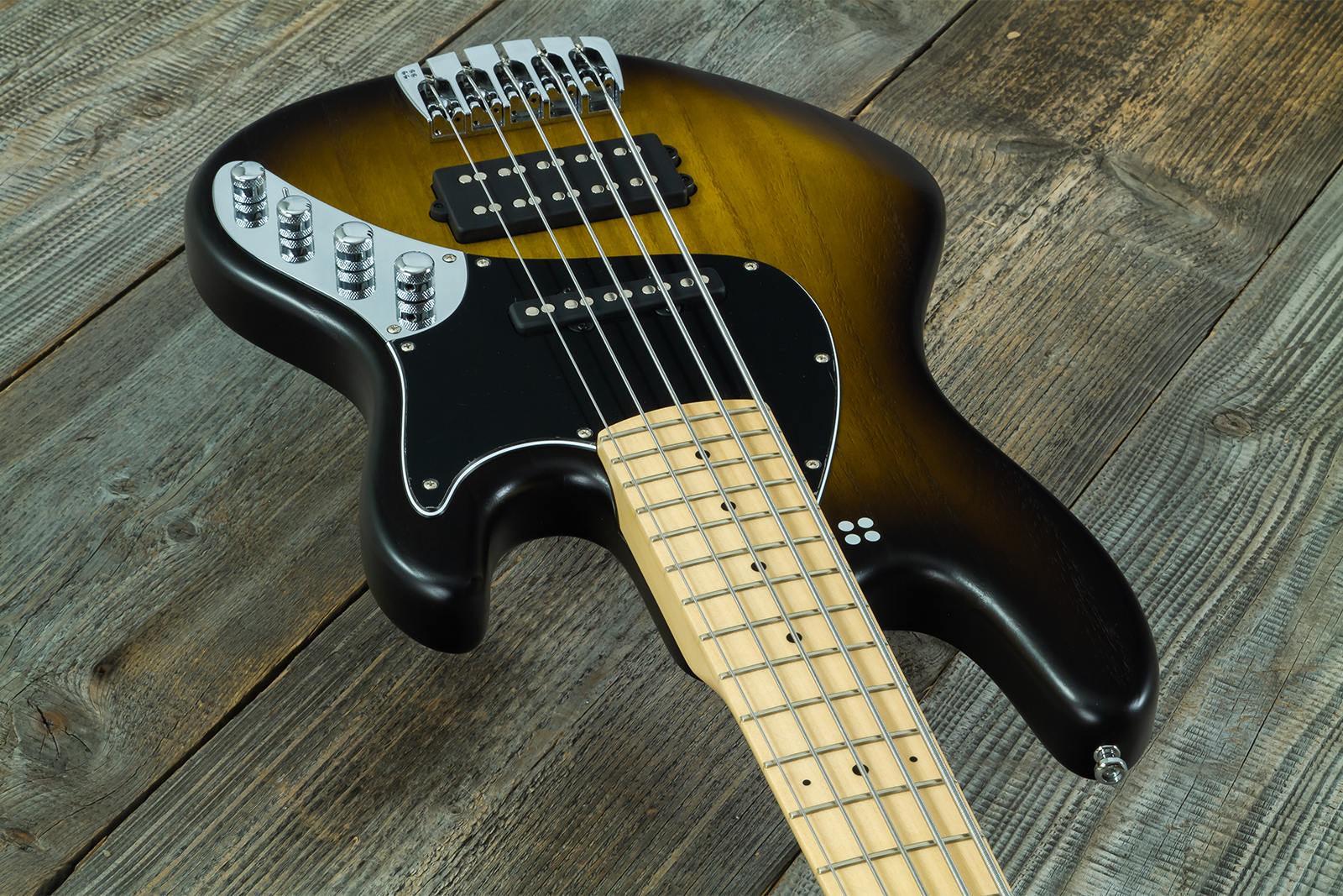 Sandberg California Tm Sl Superlight 5c All Active Mn #50318 - Matt Tobacco Sunburst - Solid body elektrische bas - Variation 2