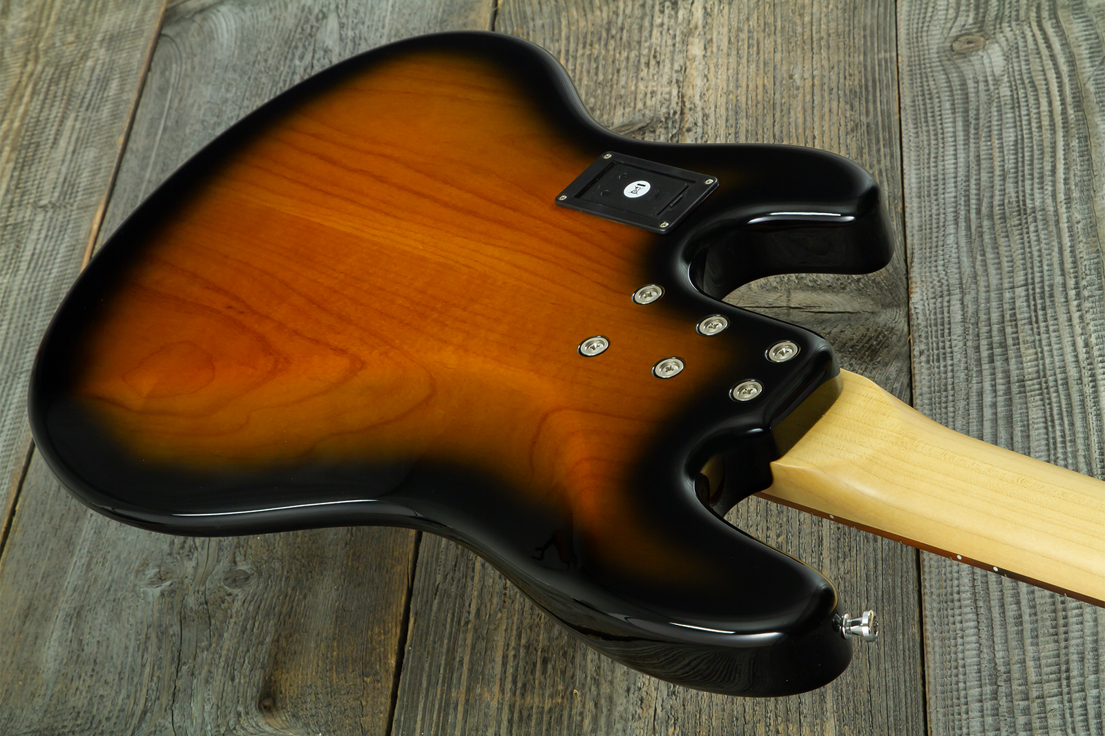 Sandberg California Tm4 Sl Abalone Dots Superlight 4c All Active Pf - Tobacco Sunburst - Solid body elektrische bas - Variation 5