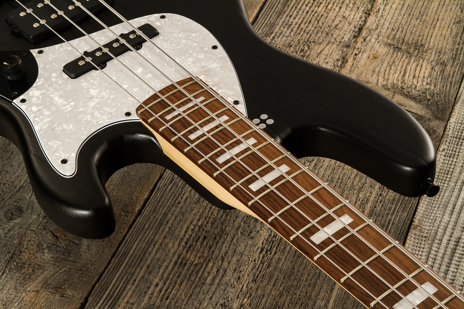 Sandberg California Tm4 Sl Superlight White Blocks All Active Pf - Black - Solid body elektrische bas - Variation 4